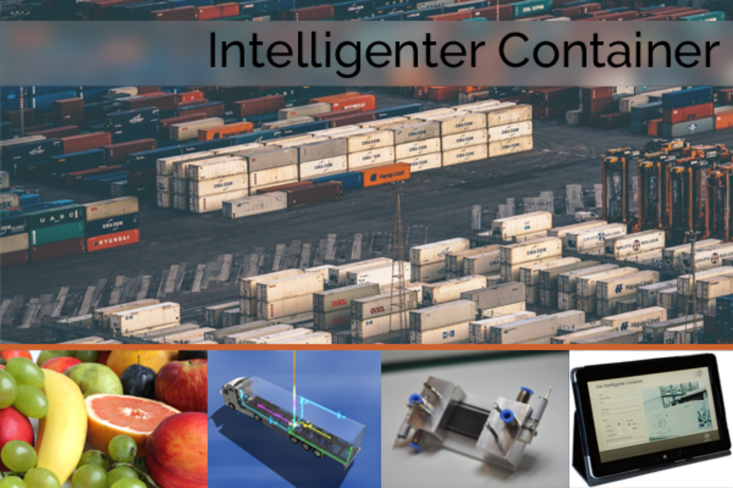 Intelligentes Containersystem für Logistik und Lebensmittelüberwachung.